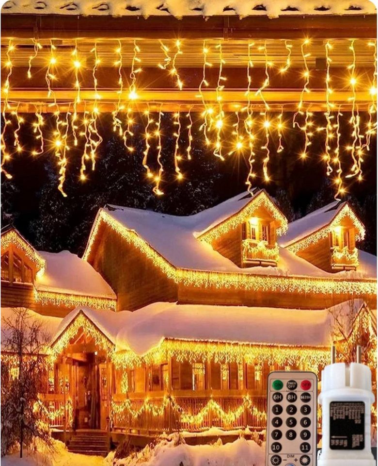 Diyarts LED-Lichternetz, 480-flammig, 15,75m Warm- & Kaltweiß Lichterkette 11 Modi, Timer & Fernbedienung Bild 2