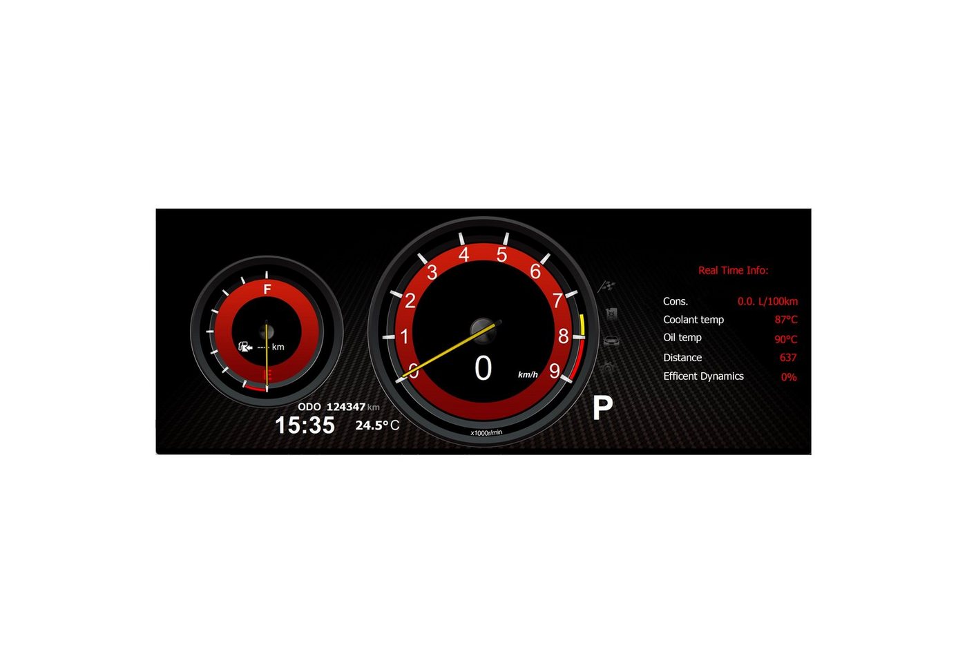 TAFFIO Tachometer Für BMW F06 F07 F10 F12 F13 F01 F15 F16 F25 F26 Digit.Kombiinstrument Bild 4