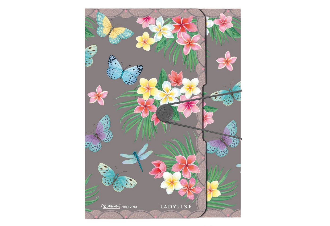 Herlitz Organisationsmappe Herlitz Sammelbox / Heftbox / DIN A4 / "LadyLike Butterflies