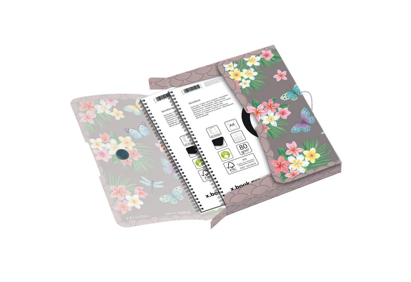 Herlitz Organisationsmappe Herlitz Sammelbox / Heftbox / DIN A4 / "LadyLike Butterflies Bild 2