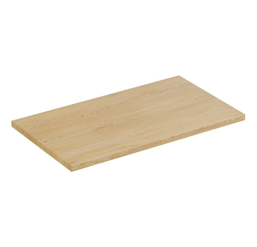 Lomadox Waschbeckenschrank TEMUCO-56-CREMONA 80 cm breit in Eiche mit Rahmenfräsung, 2 Schubladen, wandhängend Bild 5