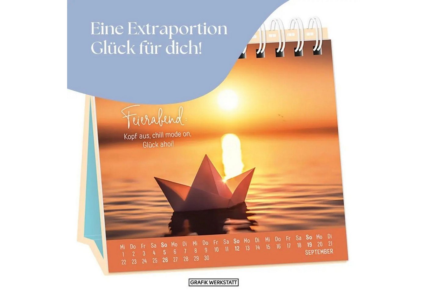 Grafik Werkstatt Tischkalender Tischkalender 2027 Extraportion Glück Bild 3