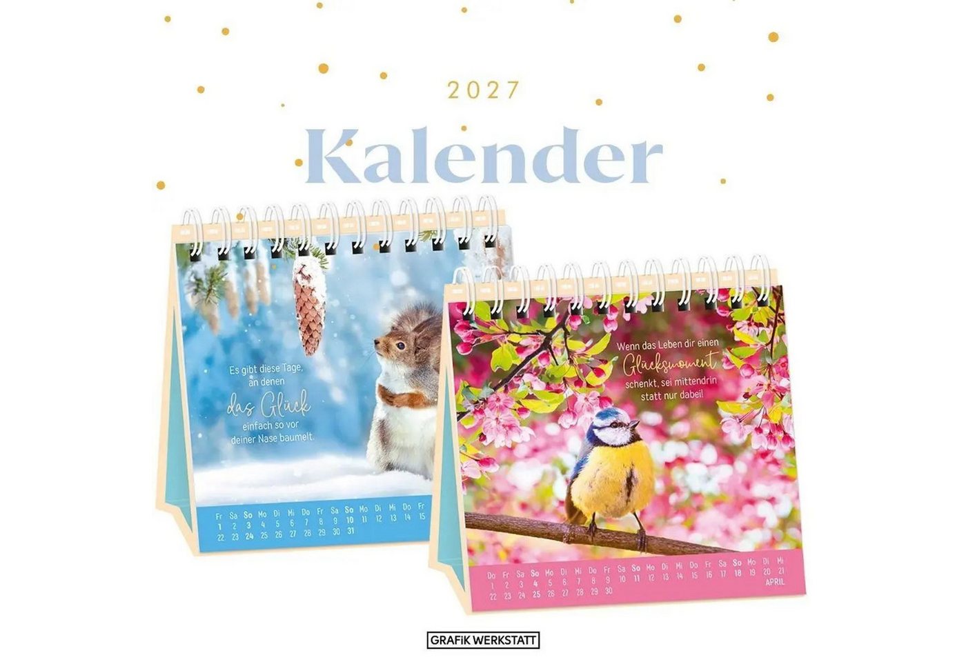 Grafik Werkstatt Tischkalender Tischkalender 2027 Extraportion Glück Bild 4