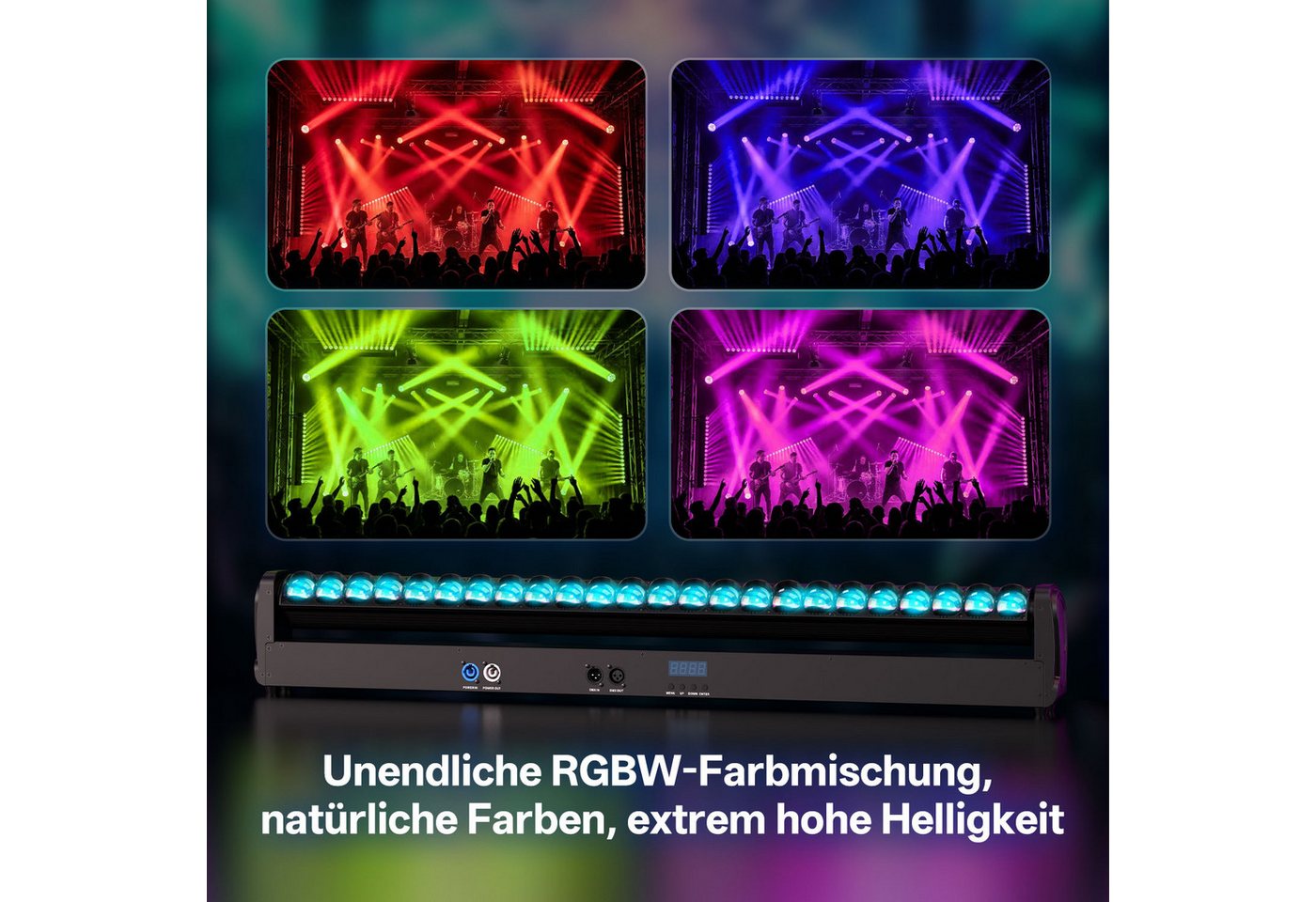 ZonQoonz Discolicht 360W Moving-Head-Wandfluter Regenbogeneffekt für Hochzeiten Party Bars Bild 4