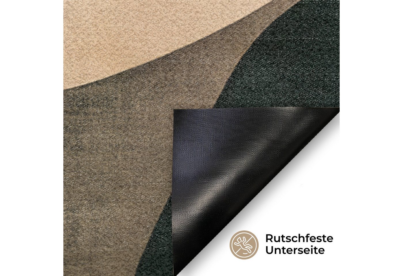 MuchoWow Fußmatte Formen - Ockergelb - Abstrakt, Rechteckig, innen Schmutzfangmatte, Tür, Schmutzfänger Flur, Teppich 60x40 cm Bild 4