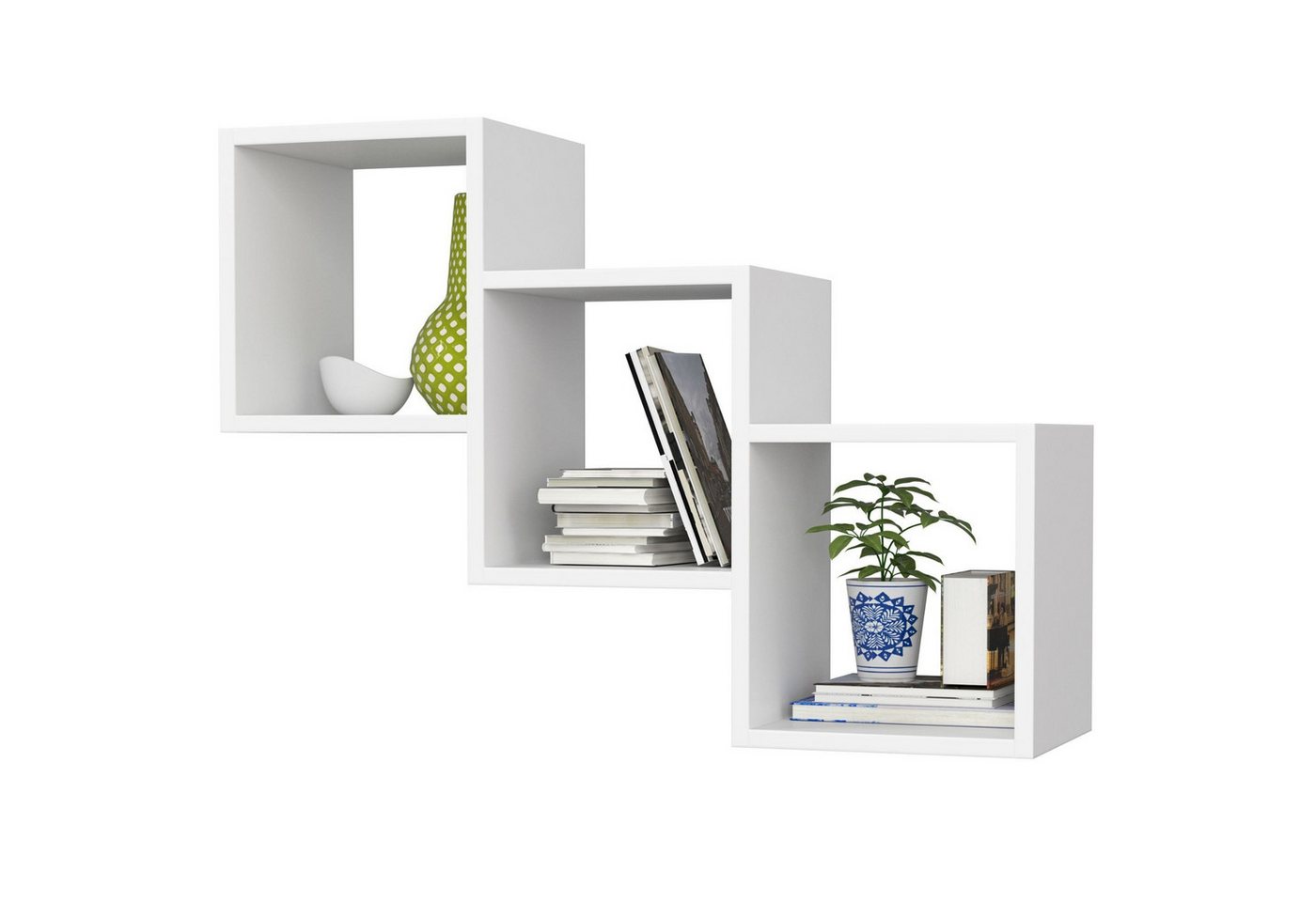 Raumhirsch Furniture Hängeregal Wandregal aus Laminat - Modernes Design für Jeden Raum - Bücherregal, Hochwertiges Hängeregal mit unsichtbarer Halterung, 60x20 cm Bild 3