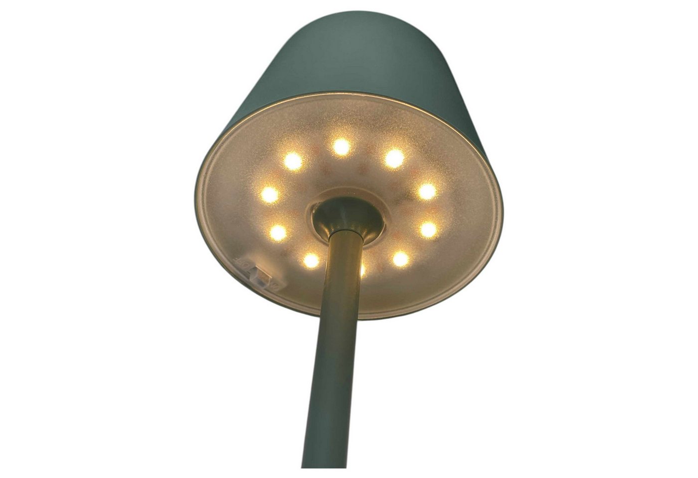 Coen Bakker Deco BV LED Solarleuchte, LED, warmweiß, Tischleuchte oliv 10 LEDs warmweiß 31cm Bild 4