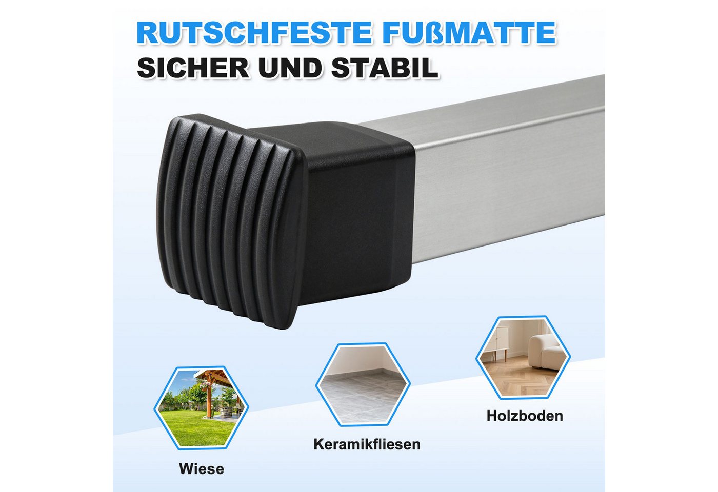 Clanmacy Arbeitsplattform Arbeitsplattform klappbar 120x29cm höhenverstellbar 56-80cm 150 kg