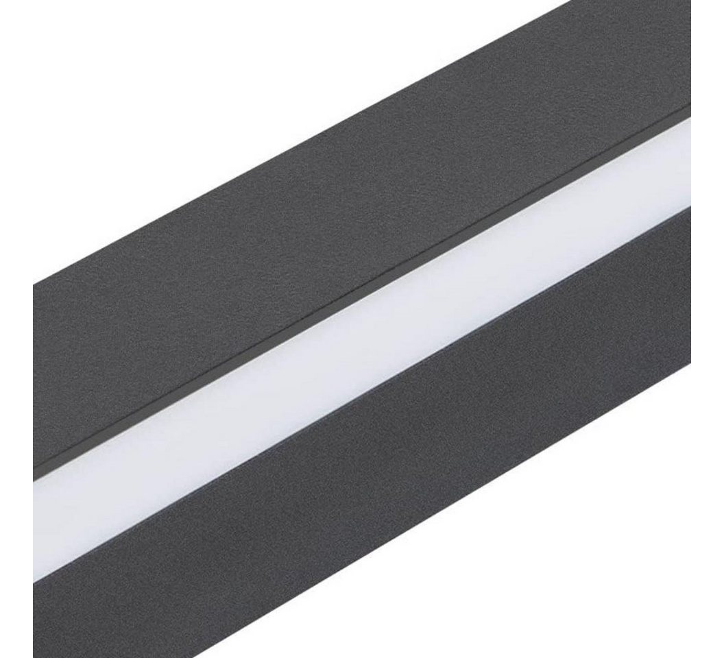 Nettlife LED Wandleuchte Schwarz Modern 60CM 21W Up Down innen Wandbeleuchtung, Dimmbar, LED fest integriert, Neutralweiß, Kaltweiß, Warmweiß, Wandlampe für Flur Treppenhaus Wohnzimmer Schlafzimmer Bild 3