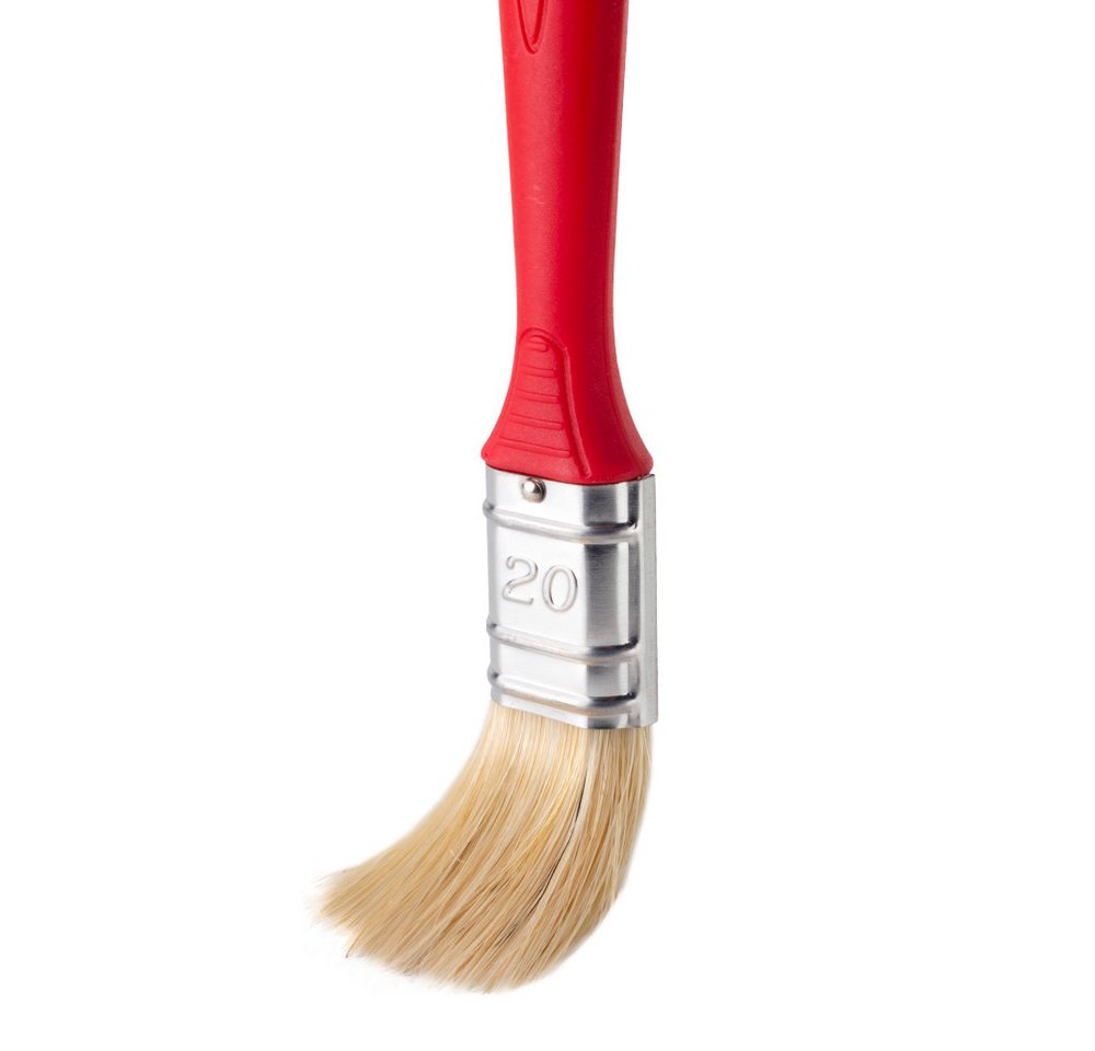 Prima-Online Malpinsel 4er Set Malerpinsel Flachpinsel Rundpinsel mit rot Griff 20 30 50 mm, (1 St) Bild 2