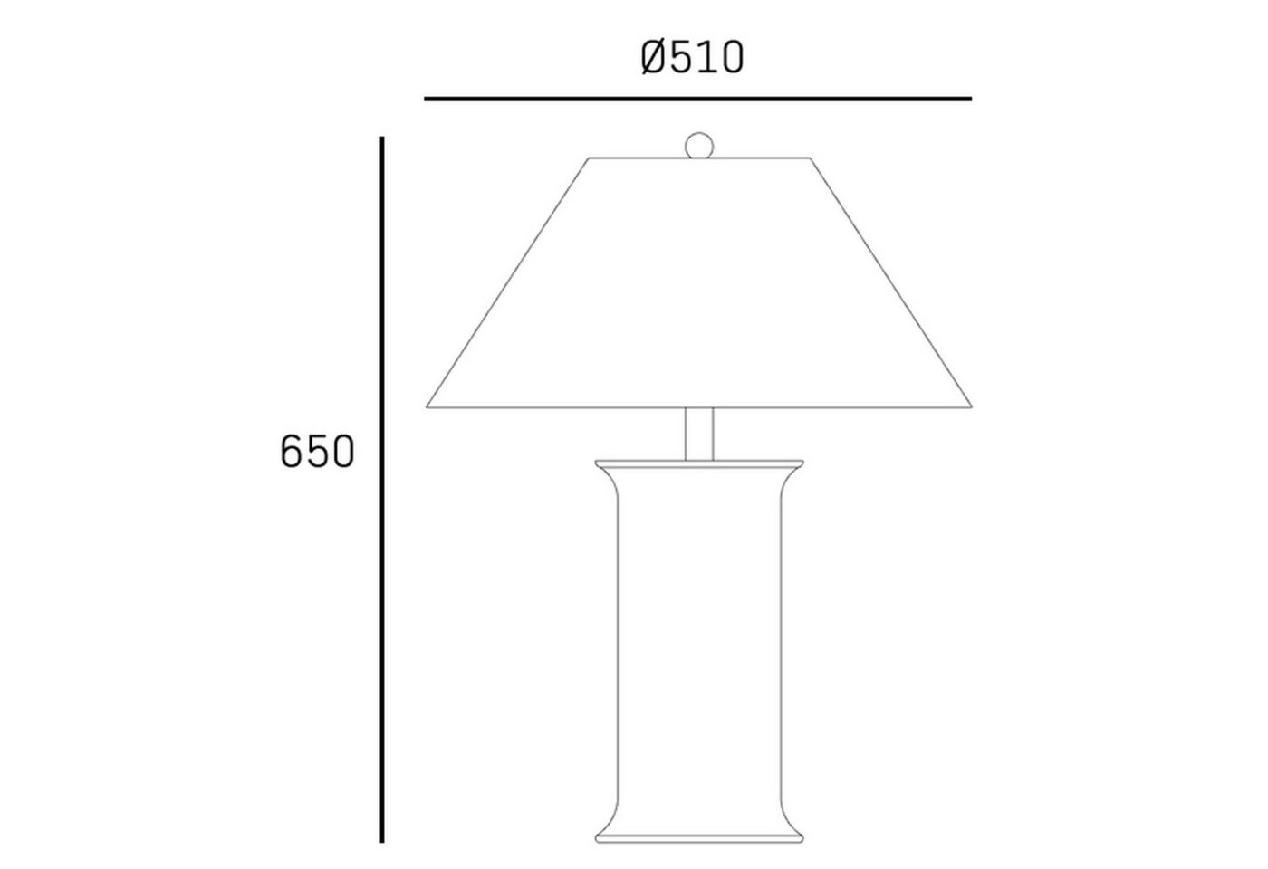 Licht-Erlebnisse Tischleuchte DURELL, ohne Leuchtmittel, Keramik Stoff 65 cm hoch in Weiß Beige Messing E27 Kabelschalter Bild 2