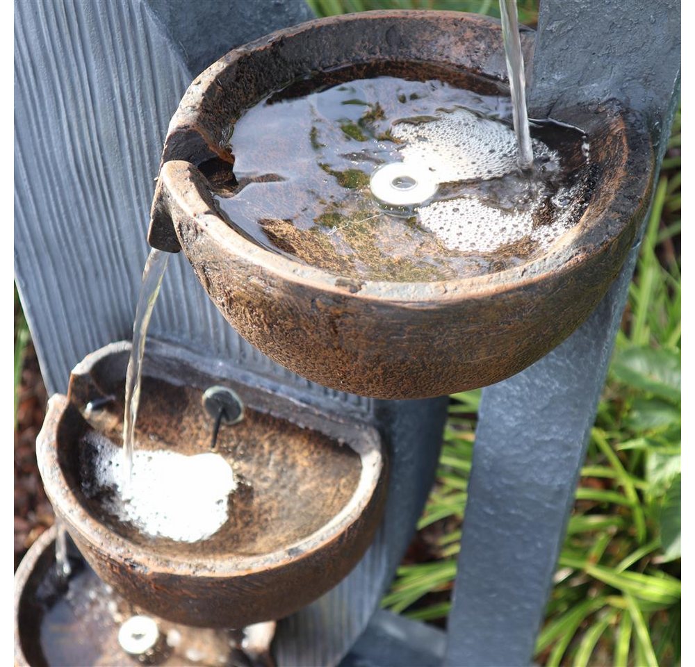 Wacredo Gartenbrunnen Premium Wasserspiel Komplettset Malaysia, Wasserbecken BxT: 41.5x27.5 cm, Gesamtmaße: 41,5 x 27,5 x 124,5cm (L x B x H) Bild 5
