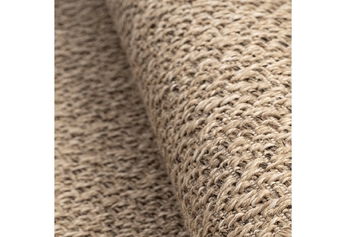Carpetia Outdoorteppich Moderner Sisal-Look, rechteckig, Höhe: 5 mm, Flachgewebe - robust und wetterfest, für Innen- und Außenbereiche Bild 3