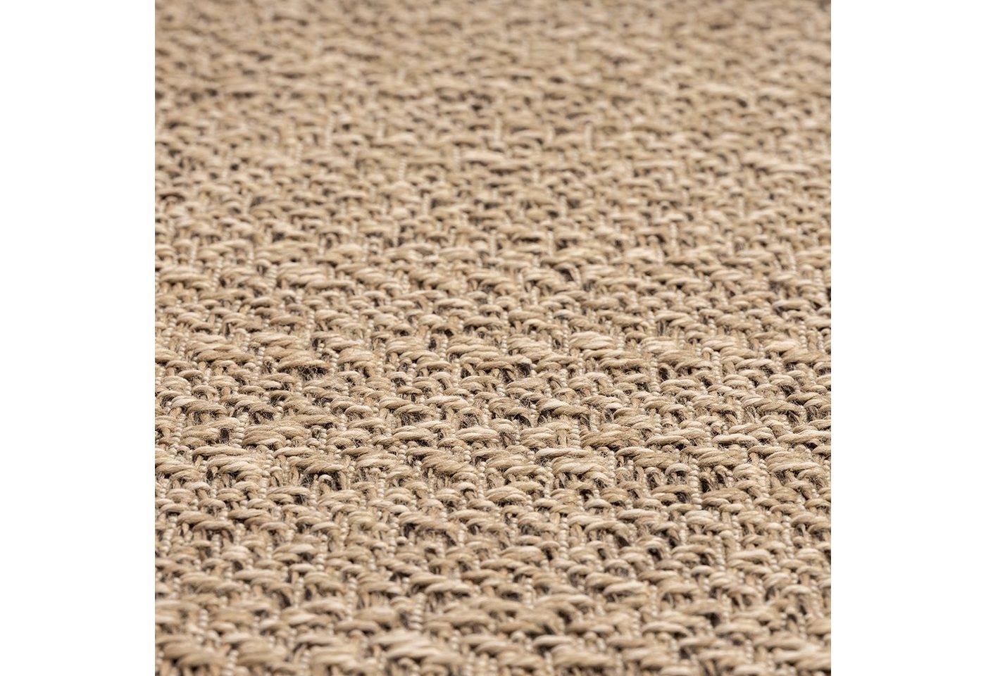 Carpetia Outdoorteppich Moderner Sisal-Look, rechteckig, Höhe: 5 mm, Flachgewebe - robust und wetterfest, für Innen- und Außenbereiche Bild 4