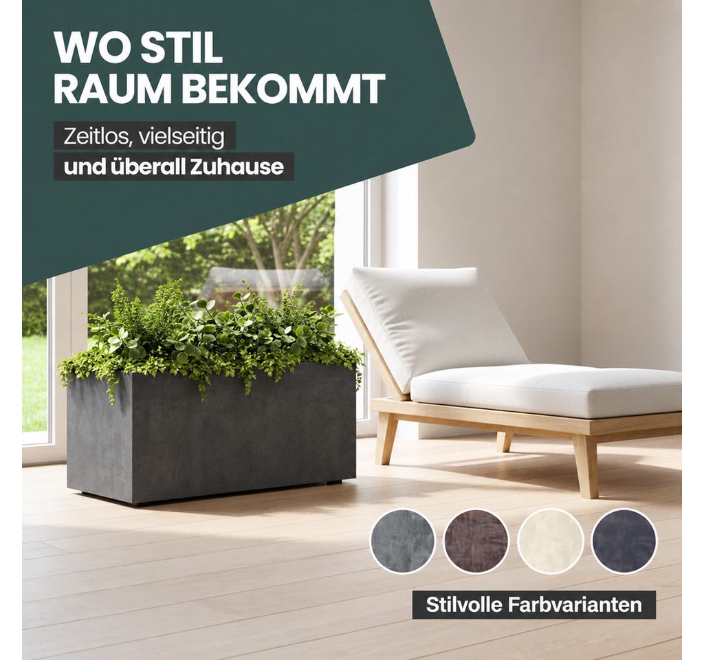 KreLeo Blumenkasten Millennium in Naturstein Optik verschiedenen Ausführungen Bild 5