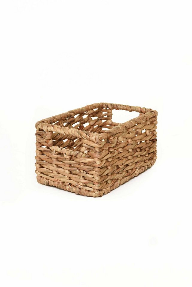 VIVANNO Regalkorb Wasserhyazinthe CESTERO Kasten - Natur Geflochten (1 St), 29x19x15 cm Bild 2