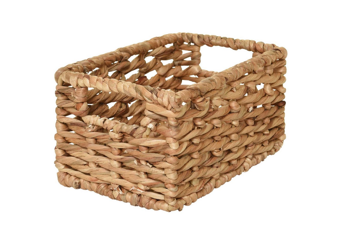 VIVANNO Regalkorb Wasserhyazinthe CESTERO Kasten - Natur Geflochten (1 St), 29x19x15 cm Bild 4
