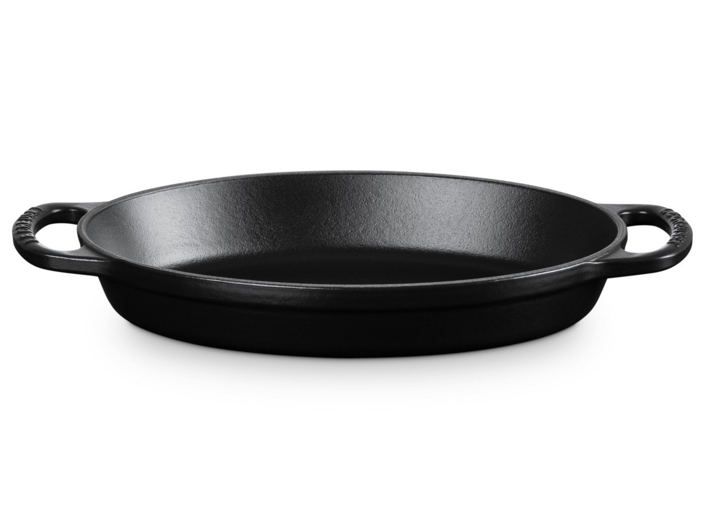 LE CREUSET Backform Backform Signature oval schwarz matt 24cm Bild 2