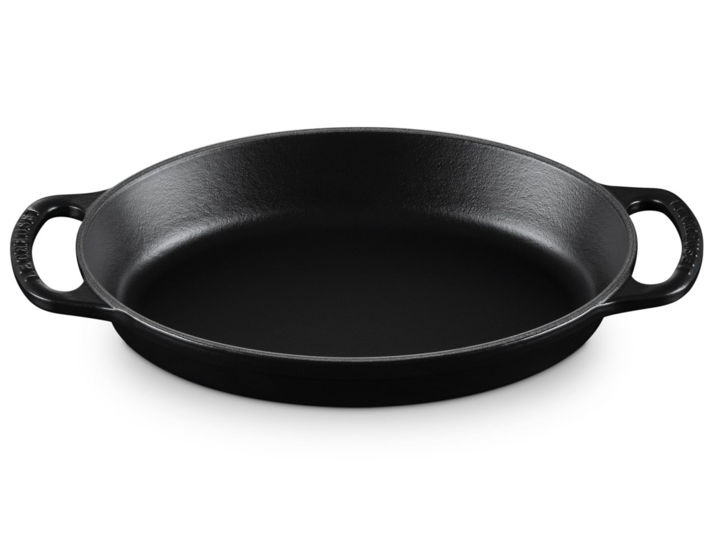 LE CREUSET Backform Backform Signature oval schwarz matt 24cm Bild 3