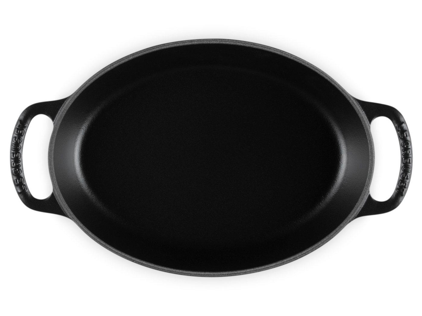 LE CREUSET Backform Backform Signature oval schwarz matt 24cm Bild 4