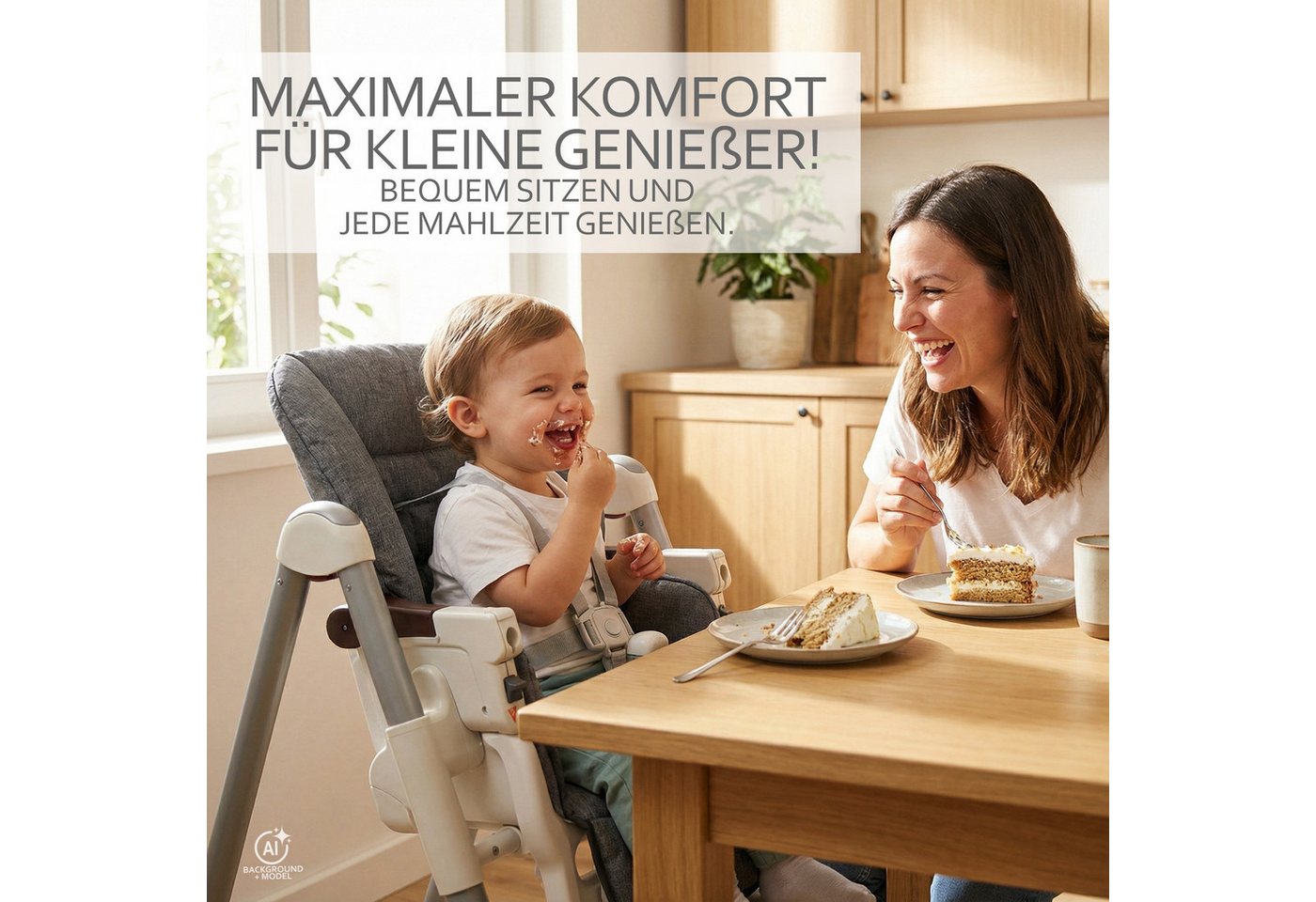 BambiniWelt by Rafael K. Hochstuhlauflage Ersatzbezug Sitzkissen kompatibel mit PEG PEREGO Prima Pappa Diner Bild 4