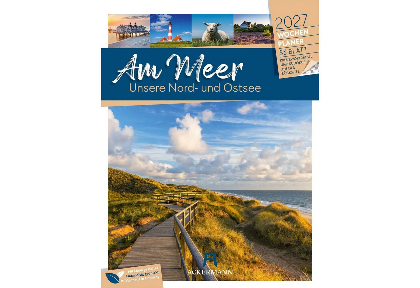 Ackermann Wandkalender Am Meer Wochenplaner Kalender 2027