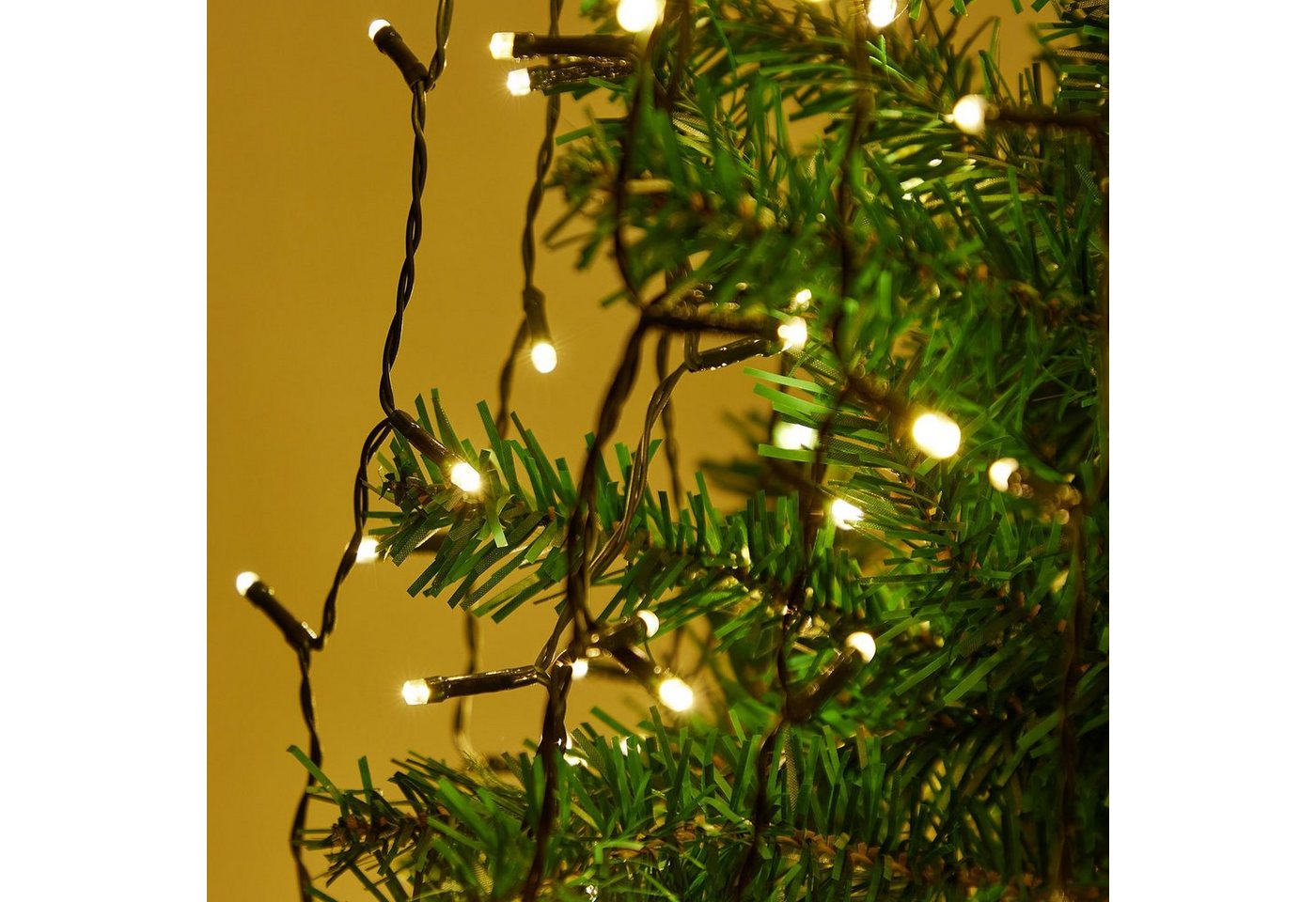 MUPOO LED-Baummantel 2025 Neu LED Baummantel Weihnachtsbeleuchtung Lichterkette Mit Ring, 8 Modi,Timer und Speicherfunktion, 31V Energiesparen Lichterkette Bild 5