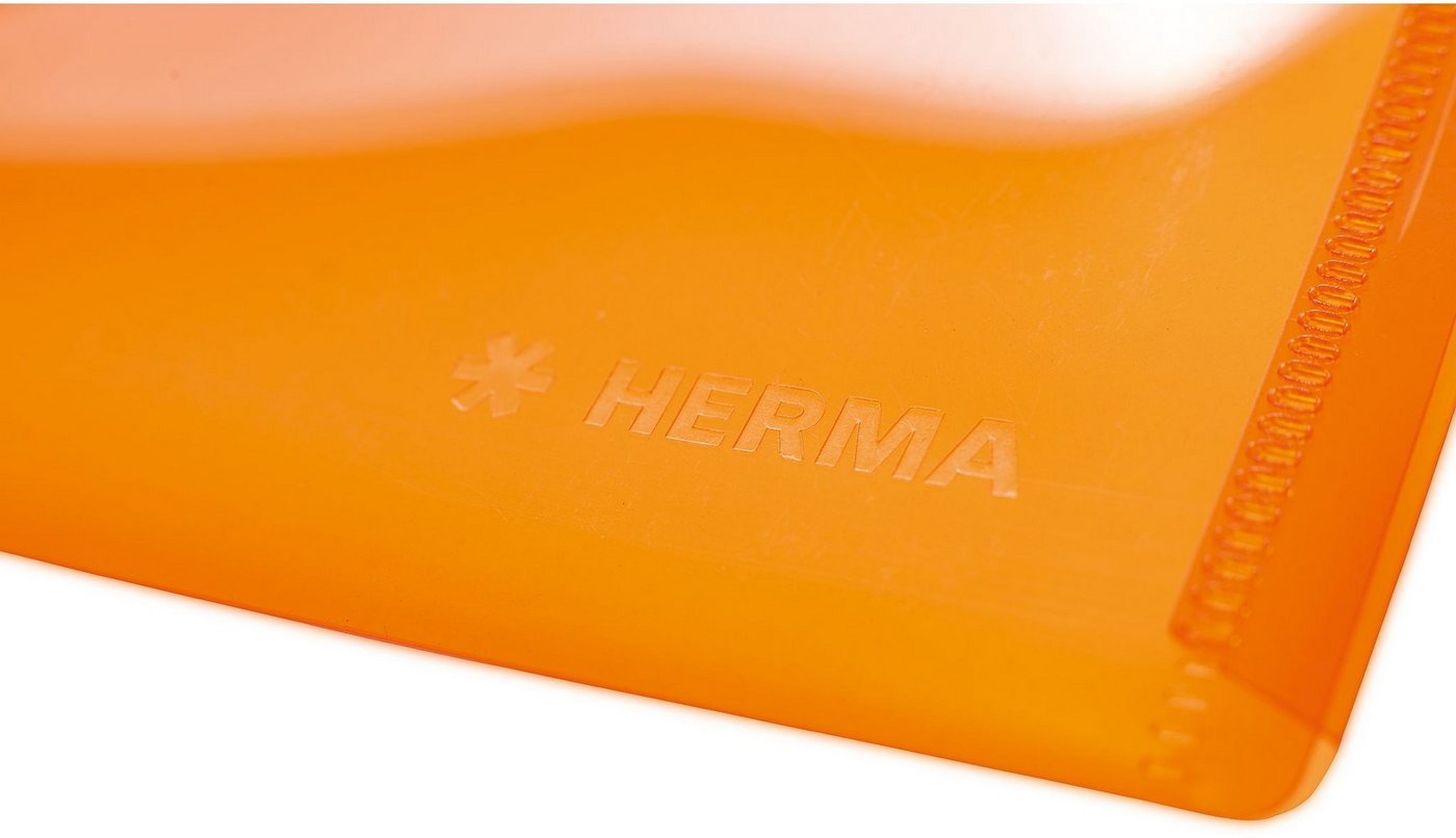 HERMA Fächermappe Brieftasche A5 PP orange Bild 2
