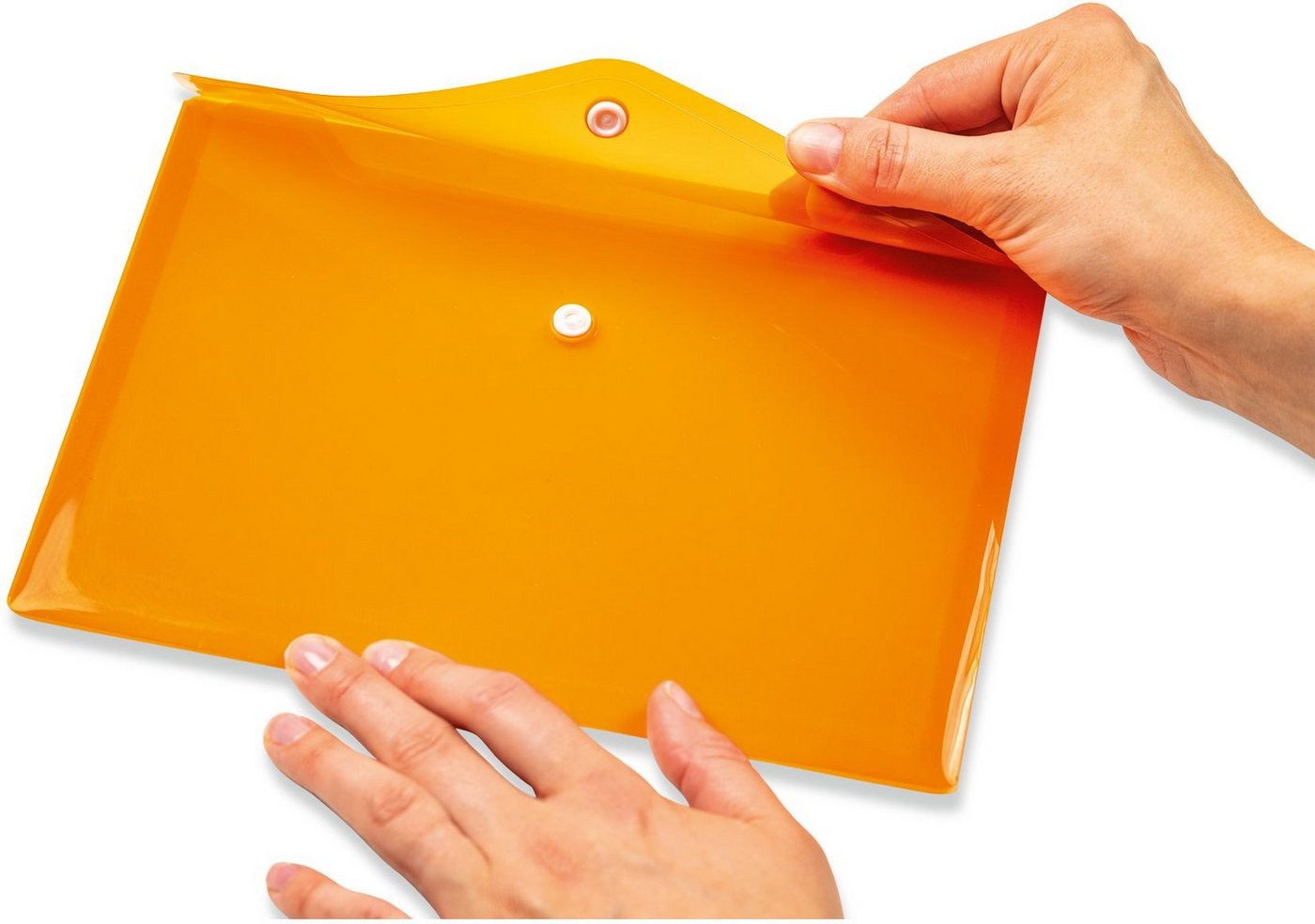 HERMA Fächermappe Brieftasche A5 PP orange Bild 3