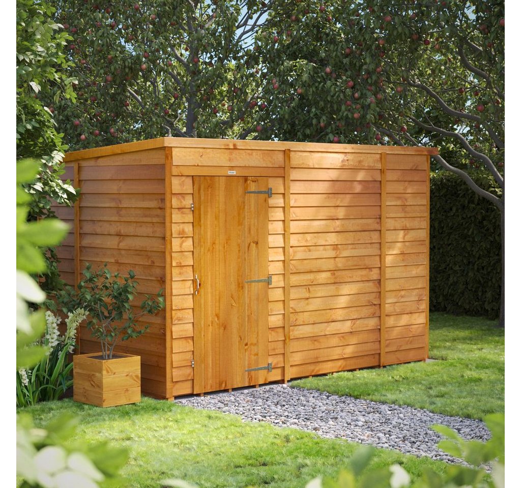 Powersheds Gartenhaus mit Pultdach und Stülpschalung, Vollholz ohne Fenster, BxT: 300x180 cm, (Polyester-verstärkte DachpaPOPe, gehärtetes Glas, hochwertiges Holz), Hochwertiges Holz Bild 4