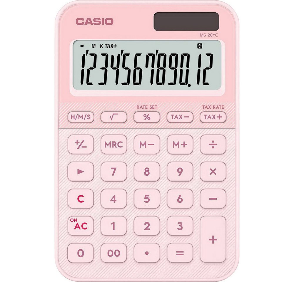 CASIO Taschenrechner Casio Tischrechner Hellrosa (B x H x T) 101 x 18 x 154.5 mm