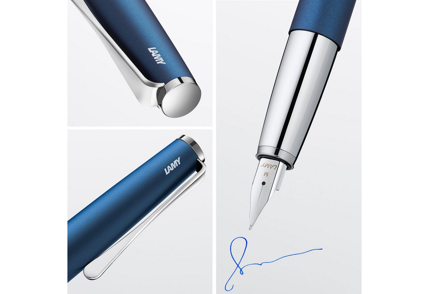 LAMY Füller LAMY studio imperialblue Füller Füller Clip Stahlfeder Strichbreite EF