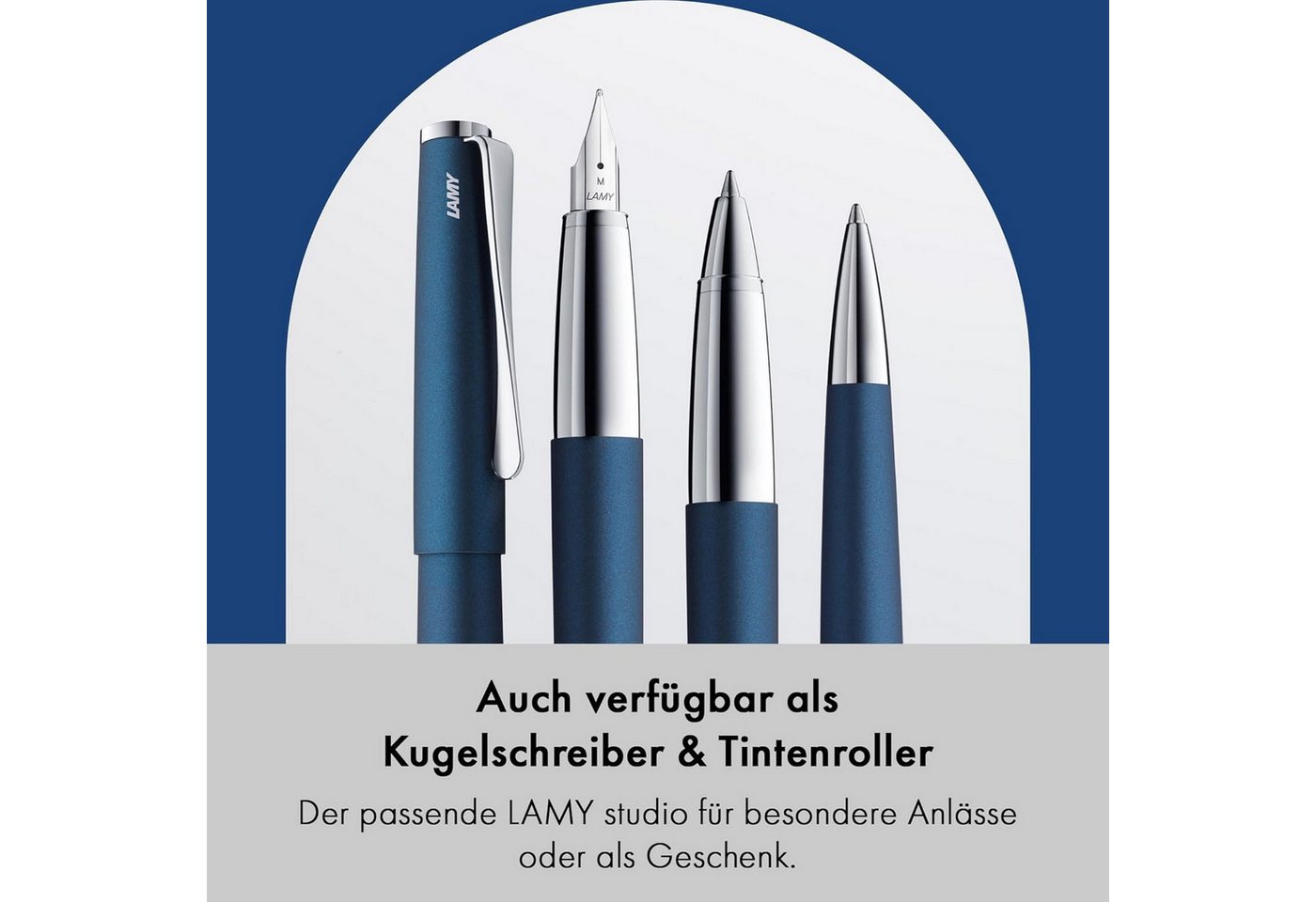 LAMY Füller LAMY studio imperialblue Füller Füller Clip Stahlfeder Strichbreite EF Bild 5