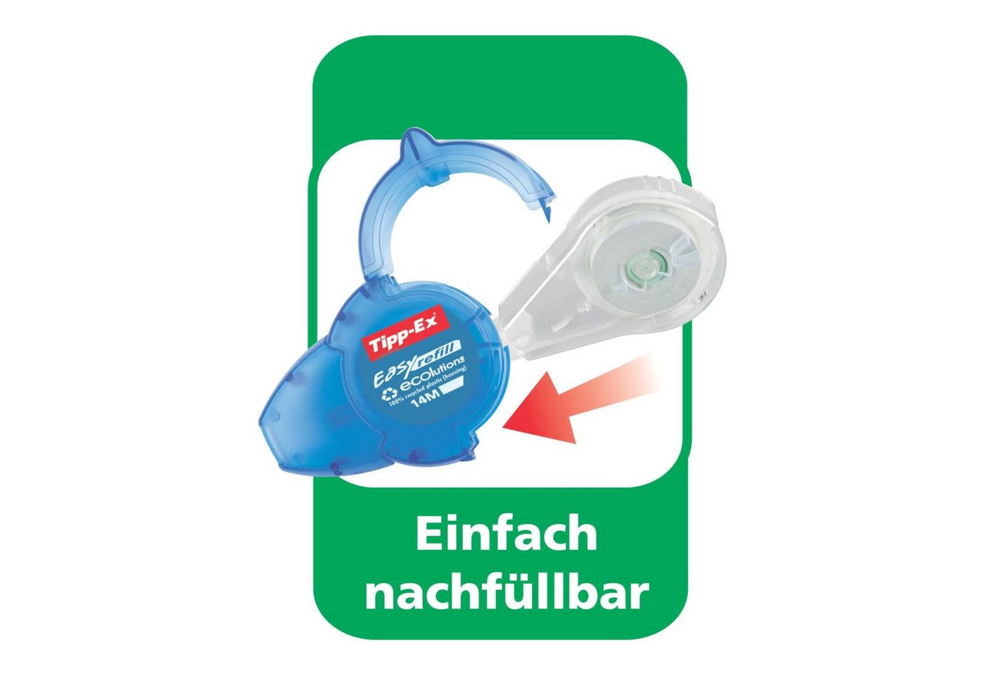 Tipp-Ex Tintenkiller Korrekturroller Easy Refill 5mm TIPP-EX 8794242, (3-tlg) Bild 2