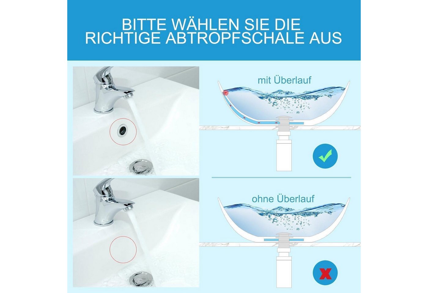 LuxusKollektion Siphon Universal Siphon Waschbecken Röhrensiphon Ablaufgarnitur Abflussrohr Bild 4