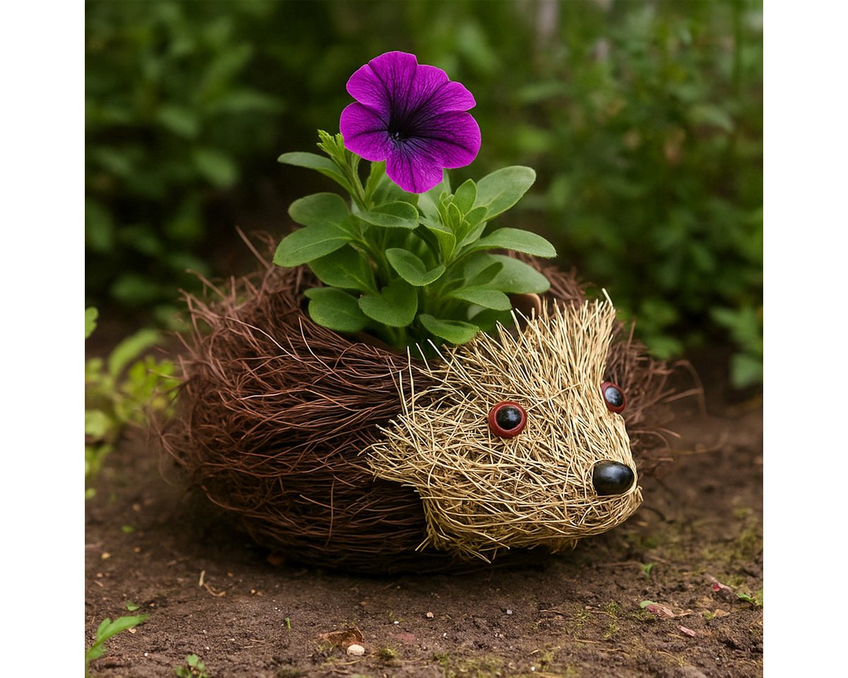 Florists Products Streudeko Pflanzgefäß Igel Reben 22cm x 25cm - Herbstdeko Bild 4