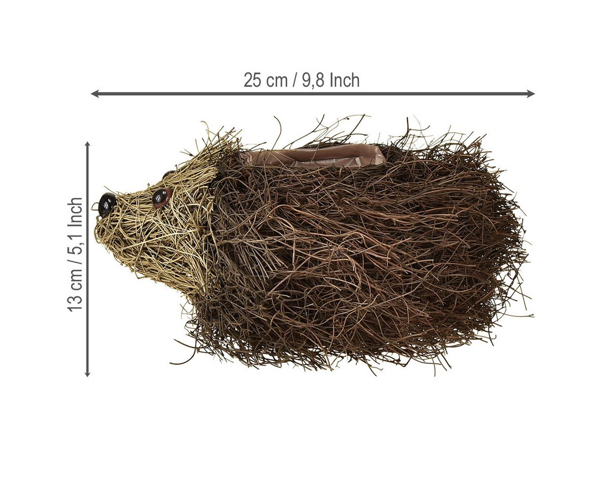 Florists Products Streudeko Pflanzgefäß Igel Reben 22cm x 25cm - Herbstdeko Bild 5