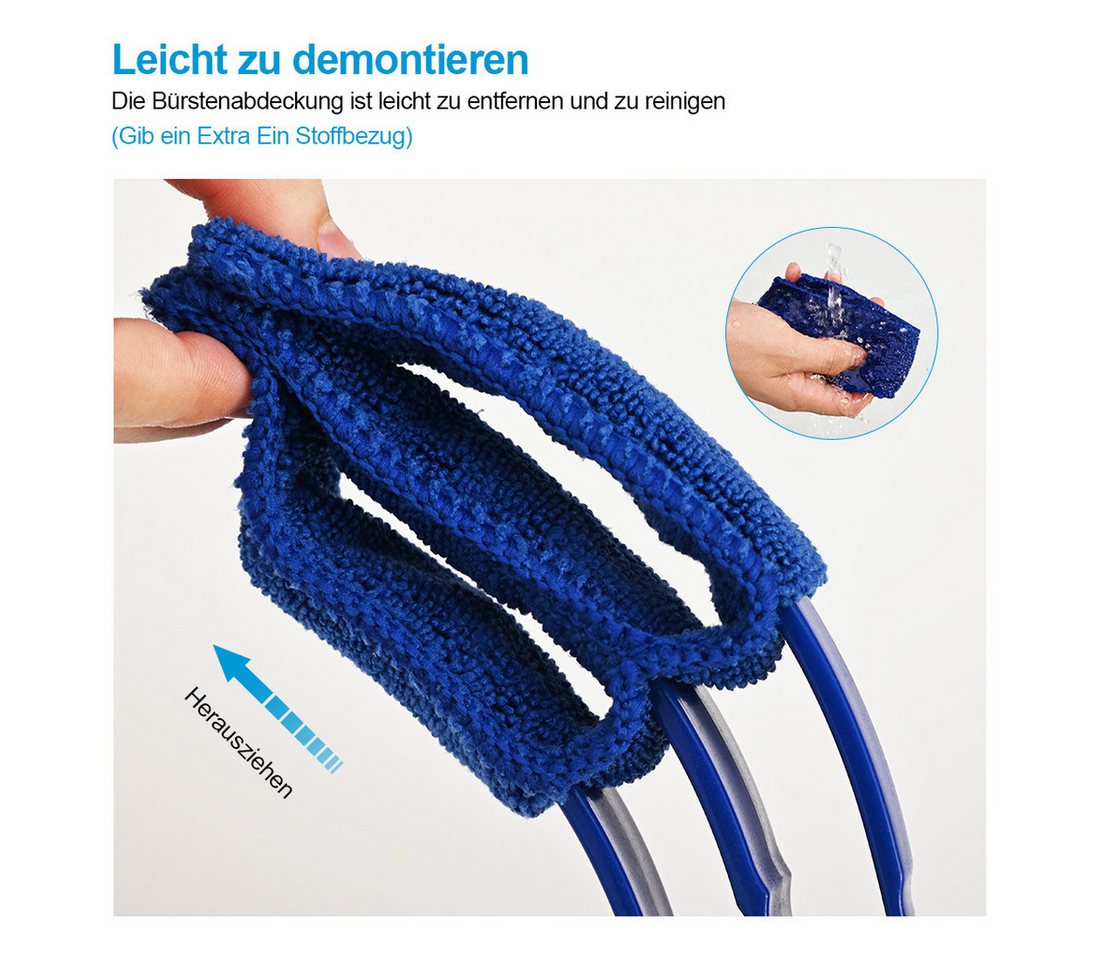 Heilmetz Staubwedel Heizkörperbürste Reinigungsbürste Mikrofaser Lamellenreiniger Bild 4