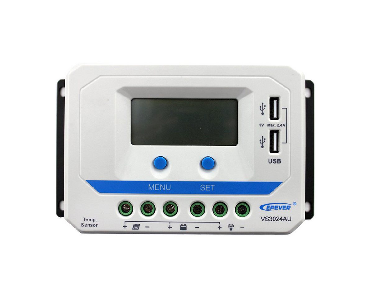 enjoy solar Solarladeregler EPEVER® PWM ViewStar AU Serie 10A-60A, 12V/24VDC, ViewStar AU Serie 10-60A für Systemspannungen von 12V bis 24Volt Bild 2
