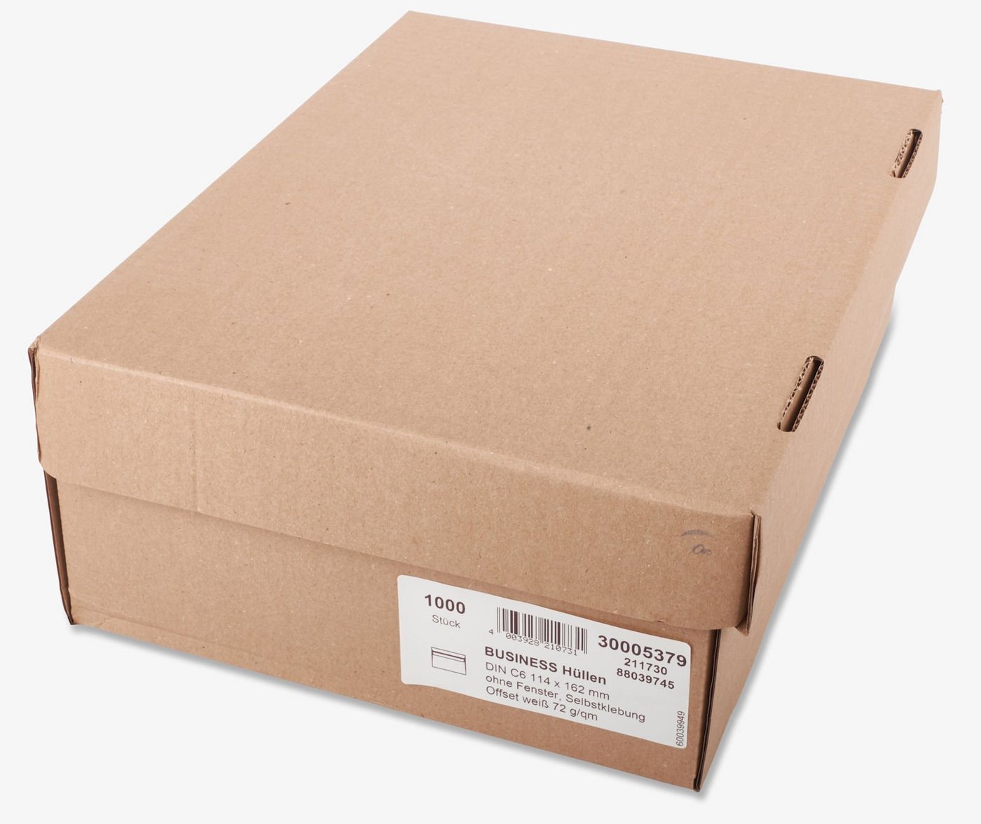 KK Verpackungen Briefumschlag, Versandtaschen Kuverts DIN C6 114 x 162 mm Selbstklebung weiß