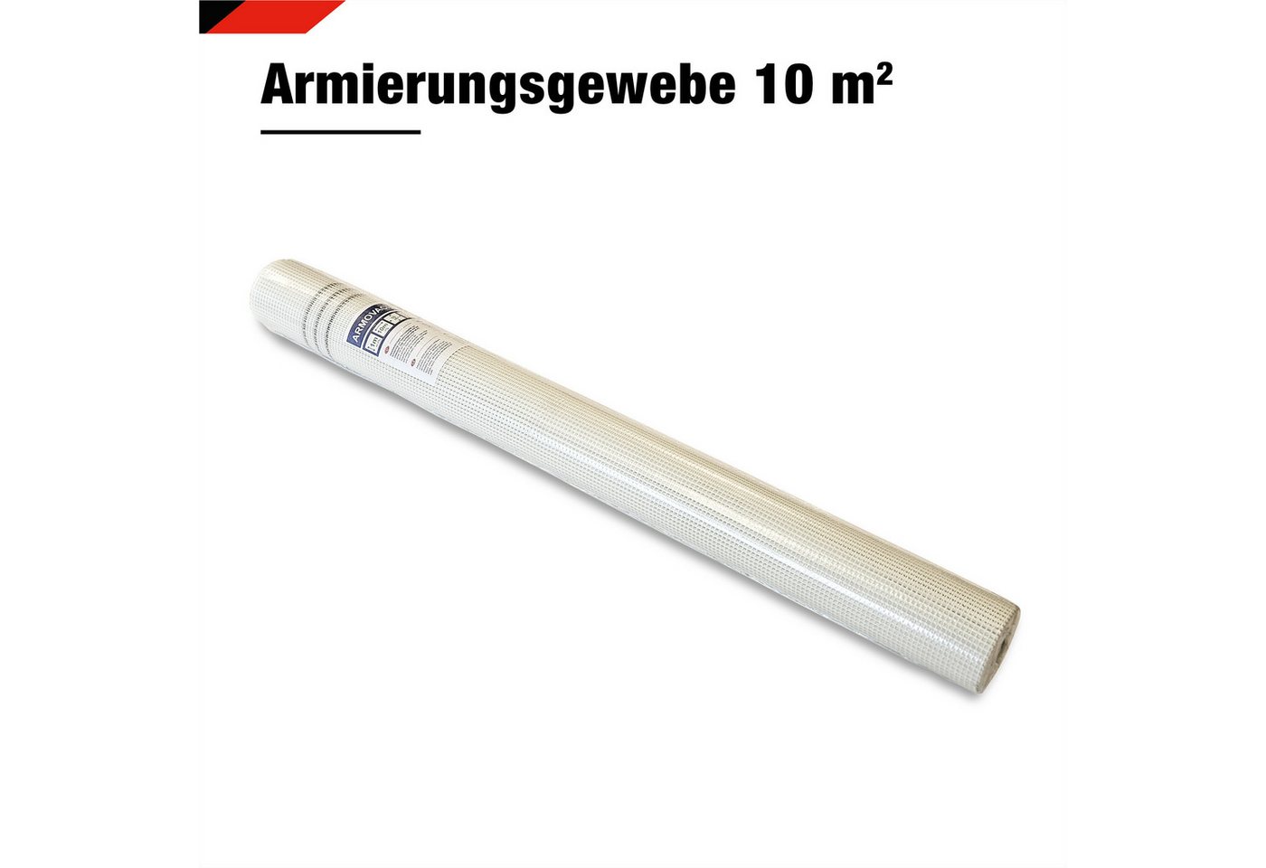 BRAVO Glaswolle Armierungsgewebe 145 g/m² 10 m² (1x10 m) Glasfaser 5x5 mm Innen, Außen Bild 2