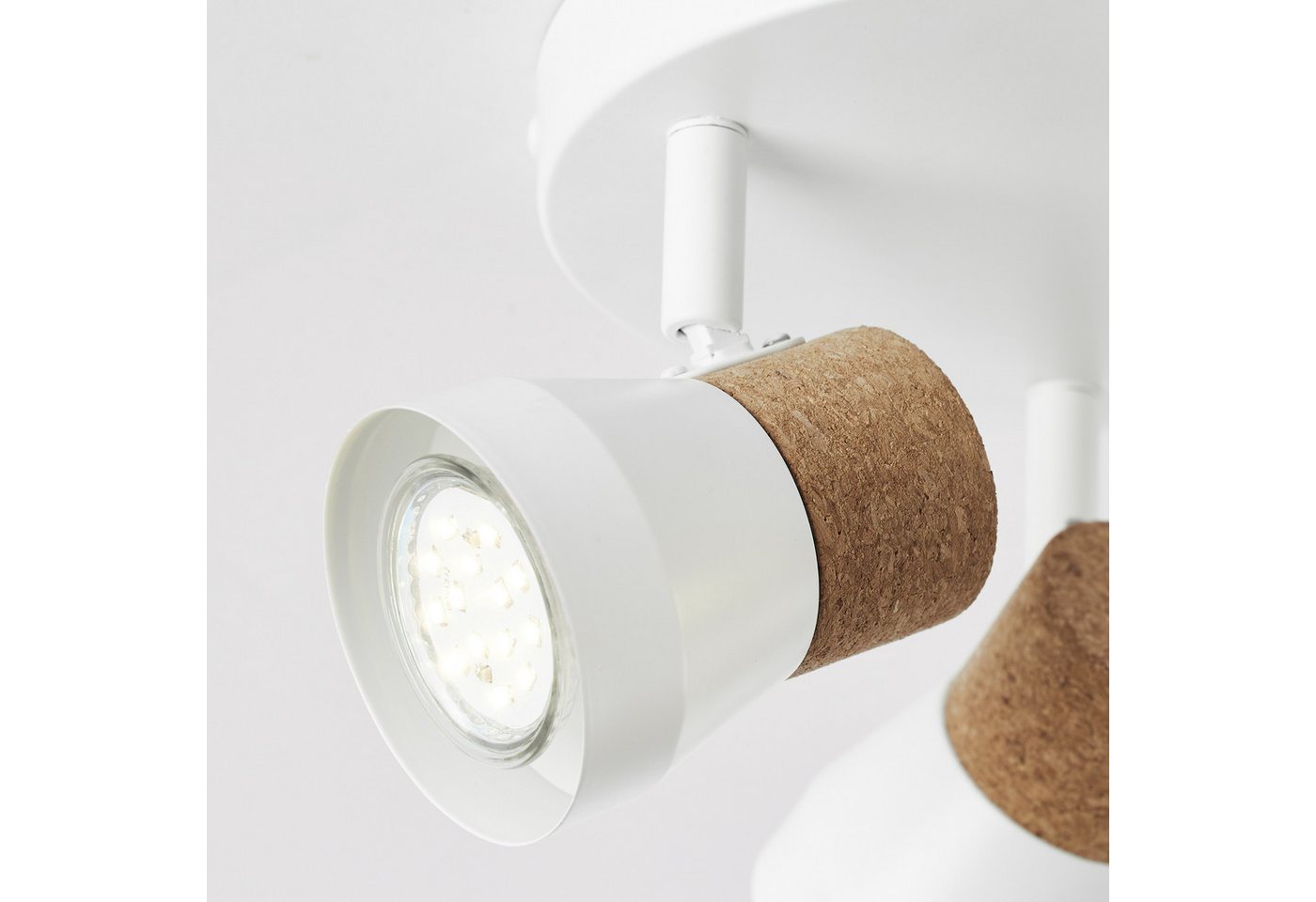 Lightbox Deckenstrahler, ohne Leuchtmittel, Spotrondell, 13 cm Höhe, Ø 28 cm, GU10, max. 10 W, Köpfe schwenkbar Bild 4
