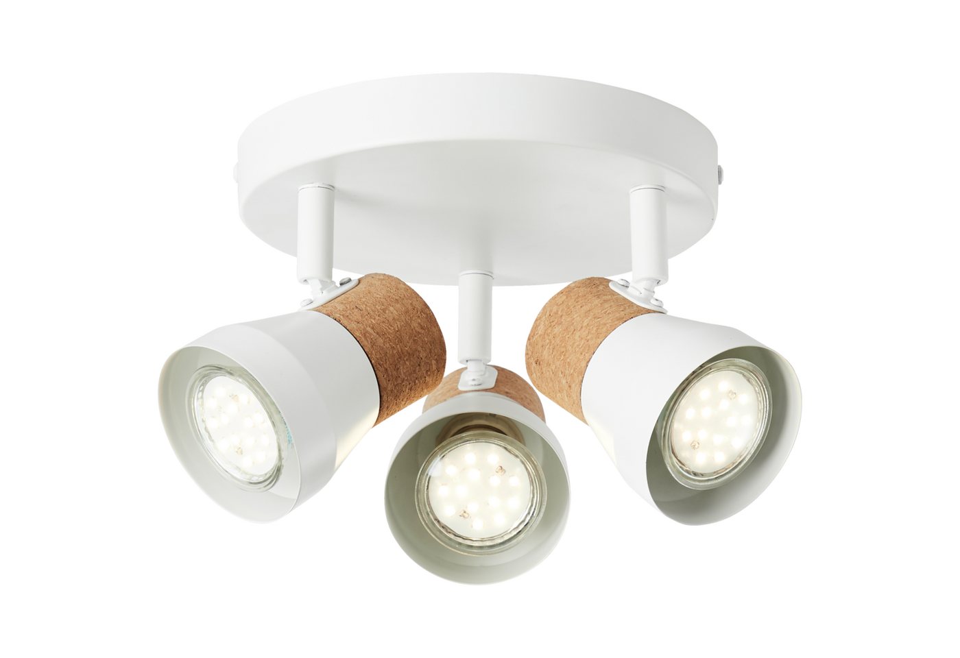 Lightbox Deckenstrahler, ohne Leuchtmittel, Spotrondell, 13 cm Höhe, Ø 28 cm, GU10, max. 10 W, Köpfe schwenkbar Bild 5