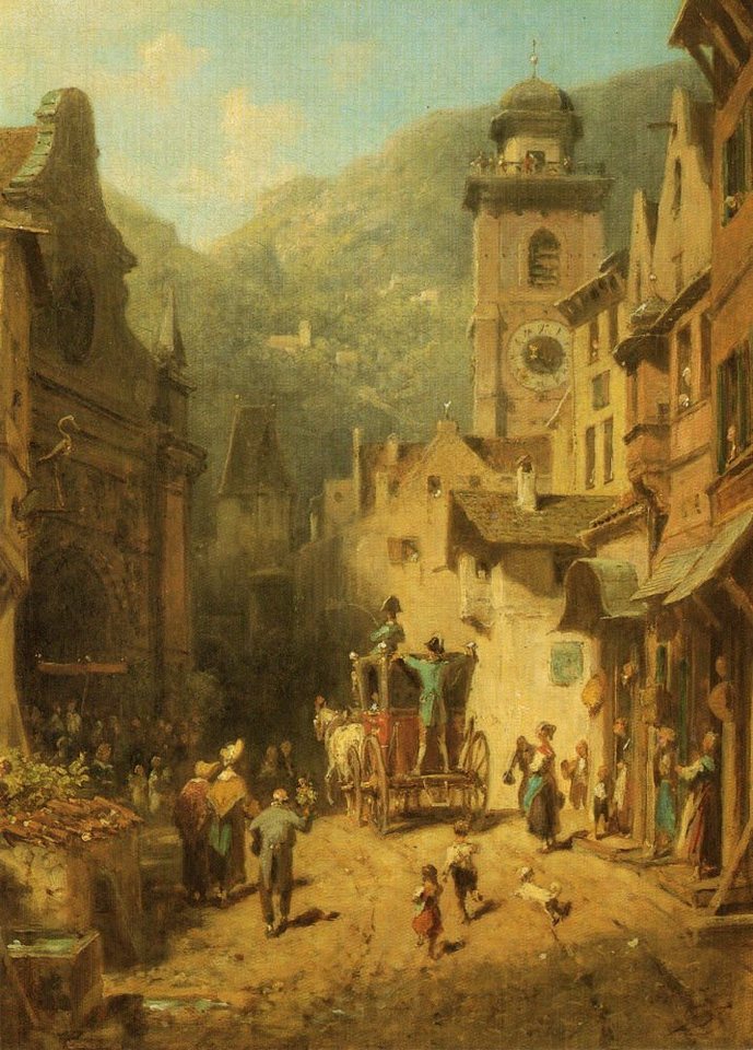 postkarten-universum.de Postkarte Kunstkarten-Komplett-Set Carl Spitzweg