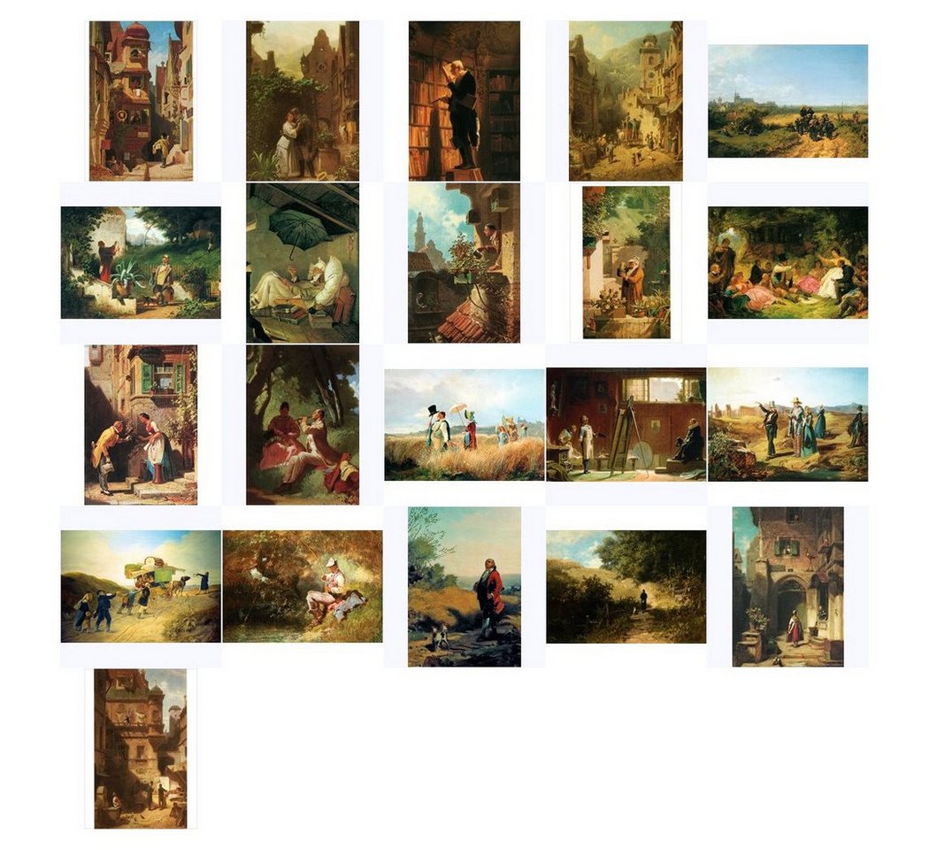 postkarten-universum.de Postkarte Kunstkarten-Komplett-Set Carl Spitzweg Bild 5