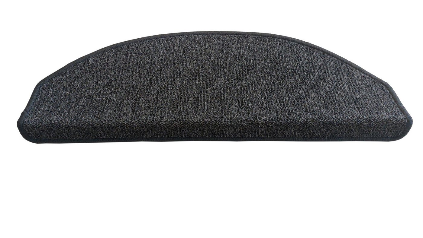 oKu-Tex Stufenmatte NAPOLI Stufenmatten Set 15 teilig Stufenmatte klassisch einfarbig, Halbrund, schlicht, einfarbig, leicht meliert, strapazierfähig Bild 2