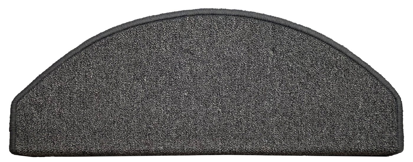 oKu-Tex Stufenmatte NAPOLI Stufenmatten Set 15 teilig Stufenmatte klassisch einfarbig, Halbrund, schlicht, einfarbig, leicht meliert, strapazierfähig Bild 3