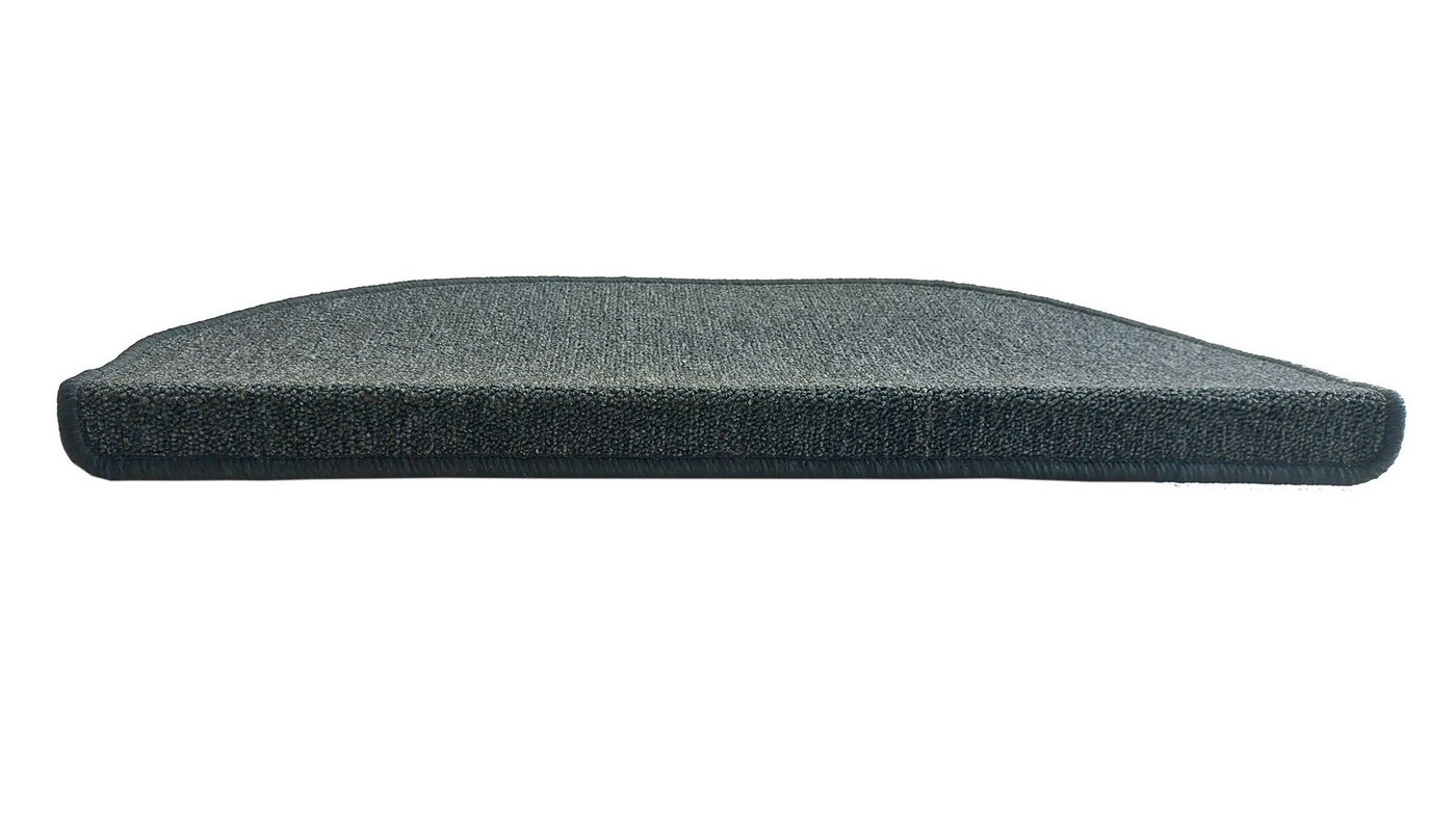 oKu-Tex Stufenmatte NAPOLI Stufenmatten Set 15 teilig Stufenmatte klassisch einfarbig, Halbrund, schlicht, einfarbig, leicht meliert, strapazierfähig Bild 5