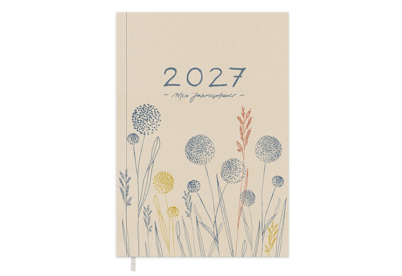 Eine der Guten Verlag Terminkalender Terminkalender Terminplaner 2027 - 365 gute Tage A5, Creme Blau, 1 Seite/ Tag, 408 S. FSC-Papier, Softcover, klimaneutral Bild 2