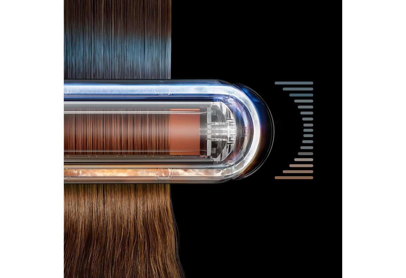 DYSON Glätteisen Dyson Corrale CoolshineTM Ceramic Pink/Roségold, 29 % weniger Haarschäden dank Kühltechnologie